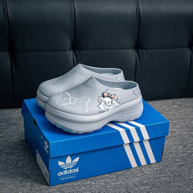 核心私 adidas Originals Adifom Stan Smith Mule 防滑耐磨轻便运动凉鞋穆勒厨师鞋 轻松脚感 一穿即走 这款拖鞋旨在致敬经典