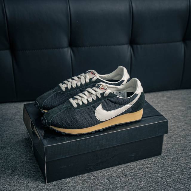 核心私 stussy X Nk Roshe Run Ld-1000 舒适百搭防滑耐磨华夫低帮休闲跑步鞋 货号 Hm0950 001 尺码 36 36.5 37.