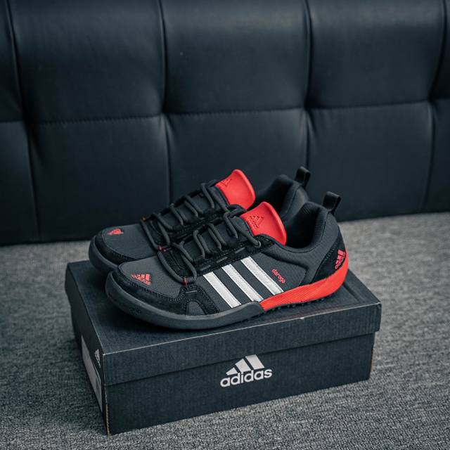 核心私 阿迪达斯Adidas Daroga Canvas 三叶草涉水鞋户外鞋溯溪鞋速干洞洞鞋夏季网面透气沙滩鞋 货号 Q34647 尺码 39 40 40.5