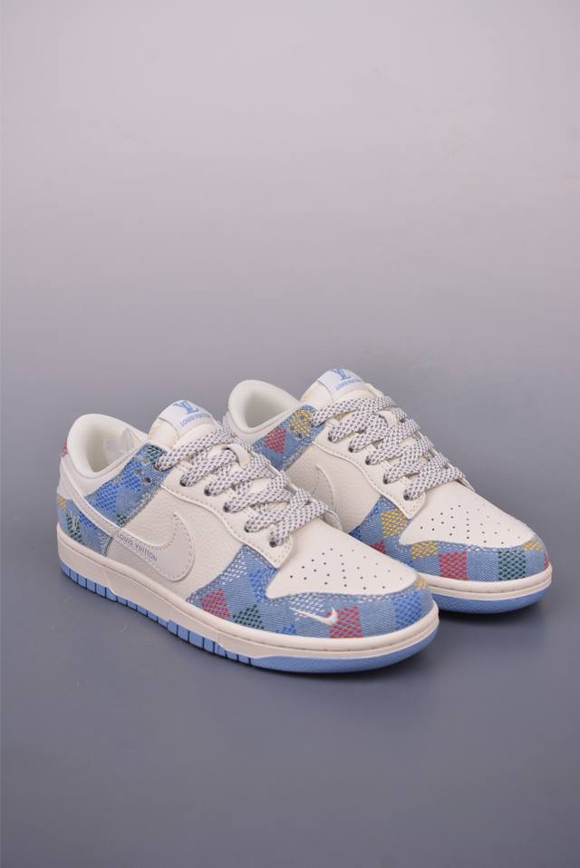 nike Sb Dunk Low Lv联名 纯原大厂出品 极力推荐 原装头层材料 独家版型蒸餾加工 帶來的是更好的视觉和脚感体验 大厂纯原品质出货 清洁度 电绣