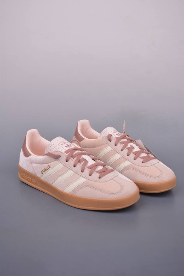 adidas Originals Gazelle Indoor 三叶草休闲防滑耐磨低帮板鞋 纯原版本 鞋头出色设计 塑就出众贴合感 稳固的后跟贴合足部曲线设计