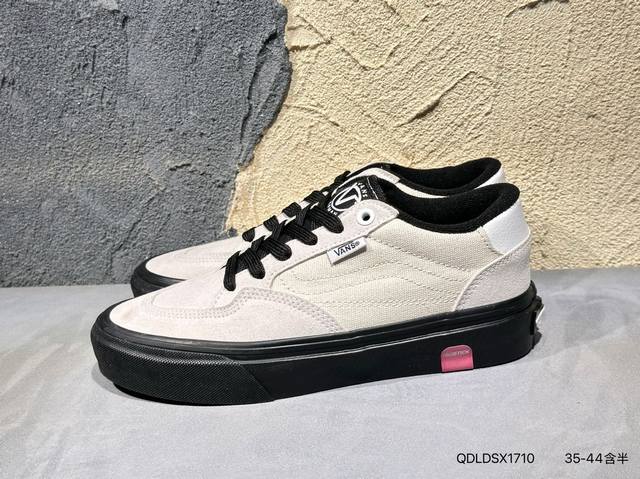 公司级硫化 vans Skate Rowan pro 黑白 经典百搭 轻便舒适专业滑板鞋 鞋底处的小心机脚能很好的释放脚底压力Qdldsx1710