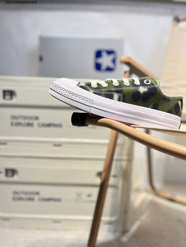 converse Chuck 舒适防滑耐磨休闲硫化帆布鞋 匡威复古回潮 经典70S鞋型加持帆布鞋身Qq7132454#35-44半