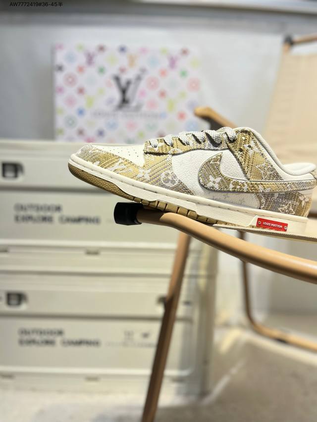 lv X Nike Sb Dunk Low 大厂出品 极力推荐 新配色 原装头层材料 独家版型蒸餾加工 帶來的是更好的视觉和脚感体验 大厂纯原品质出货 清洁度