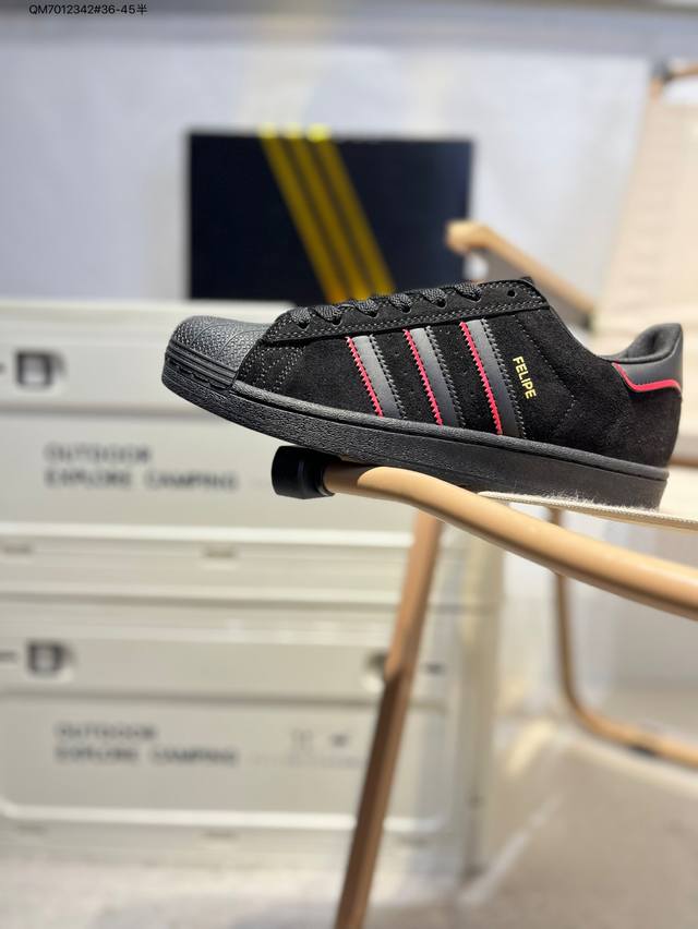阿迪达斯Adidas三叶草 Originals Superstar 贝壳头系列低帮经典百搭休闲运动板鞋Jr7831 Qm7012342#36-45半