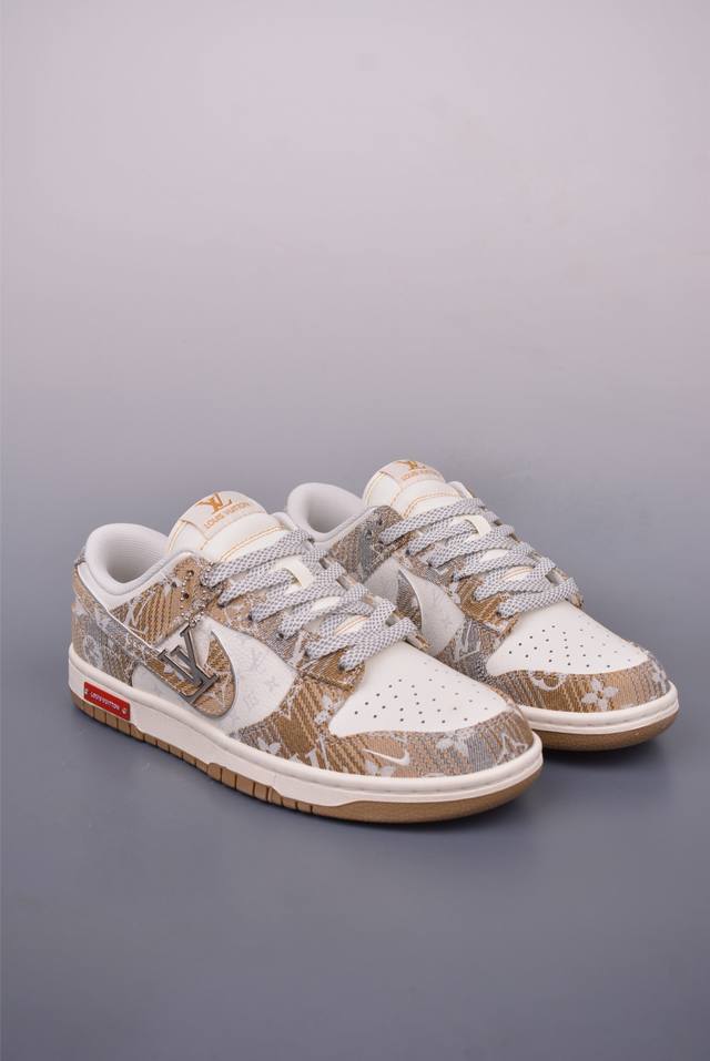nike Sb Dunk Low Lv联名 纯原大厂出品 极力推荐 原装头层材料 独家版型蒸餾加工 帶來的是更好的视觉和脚感体验 大厂纯原品质出货 清洁度 电绣