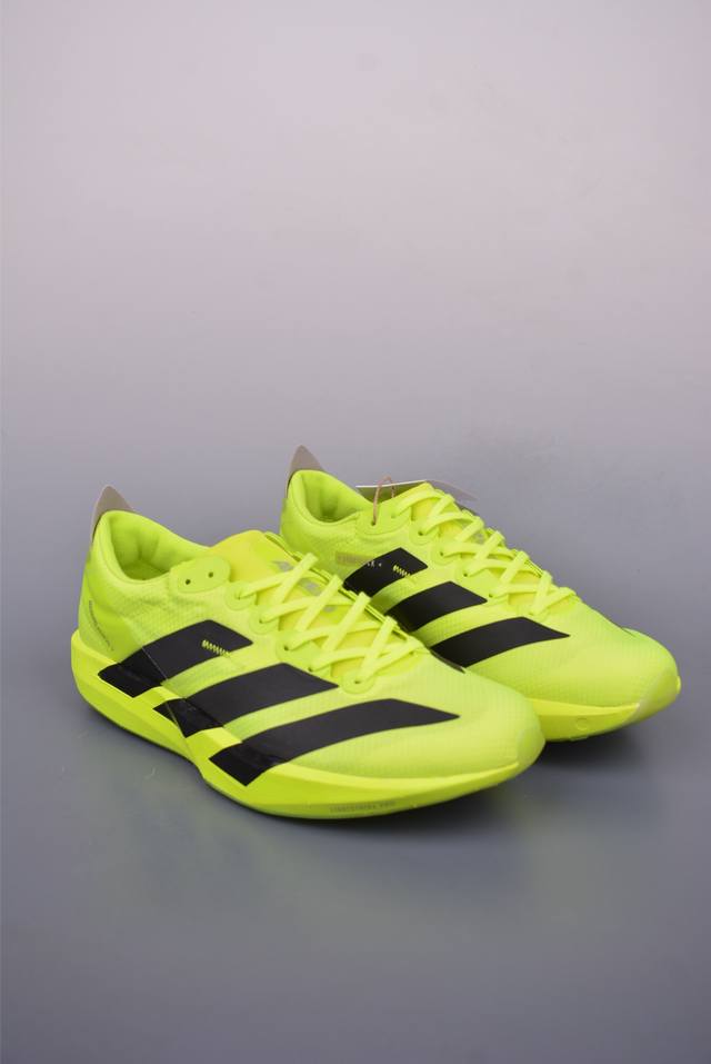 adidas Adizero Adios 9 M系列 低帮轻便透气竞速休闲运动慢跑鞋 算透气鞋面 超轻上脚 话呢货号 Ih50662332 尺码 36 36.5
