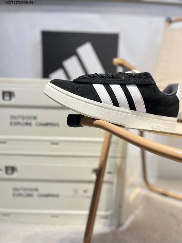 adidas Grand Court Base 00S 格兰德学院系列低帮休闲运动板鞋Jh7235 Qq7322731#36-45半