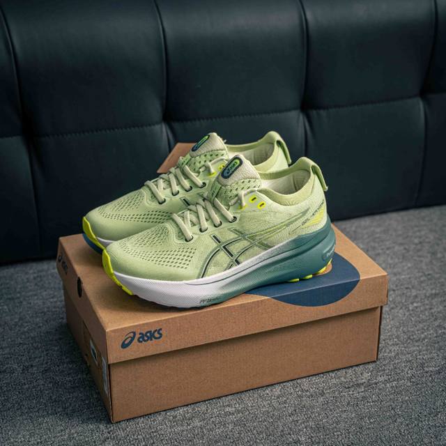核心私 asics亚瑟士 Gel-Kayano 31 platinum低帮专业有氧超轻便运动跑步鞋 全新原装数据开发 符合人体工程学 一体式双层编制鞋面 高弹性