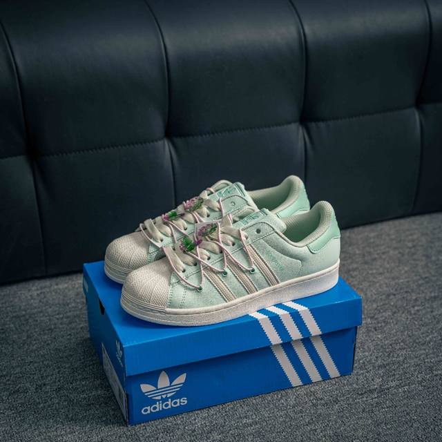 核心私 阿迪达斯Adidas三叶草 Originals Superstar Ii 贝壳头系列低帮经典百搭休闲运动板鞋 货号 Jr1333 尺码 35 36 36