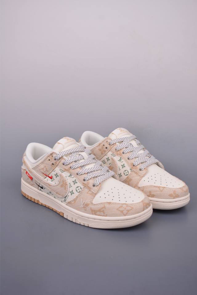nike Sb Dunk Low Lv联名 纯原大厂出品 极力推荐 原装头层材料 独家版型蒸餾加工 帶來的是更好的视觉和脚感体验 大厂纯原品质出货 清洁度 电绣