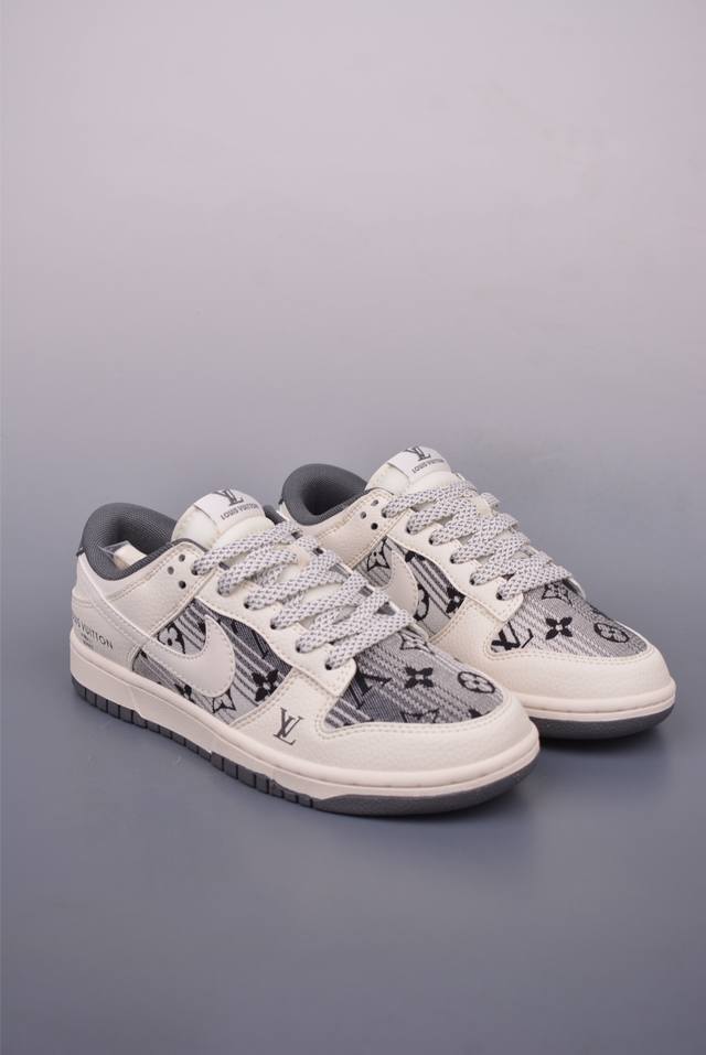 nike Sb Dunk Low Lv联名 纯原大厂出品 极力推荐 原装头层材料 独家版型蒸餾加工 帶來的是更好的视觉和脚感体验 大厂纯原品质出货 清洁度 电绣