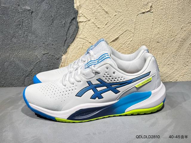 新品上市实拍 asics亚瑟士Gel-Resolution 10 男女子稳定R9 R10专业网球鞋 外观设计上 R10一改之前R8 R9的 扁长细 风格 变得更