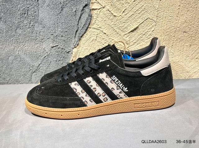 adidas Handball Spezial 复古单品 阿迪达斯经典款复古休闲板鞋 #原厂原档案开发出品 皮料切割干净无任何毛边 鞋型细节完美 超高清洁度 T