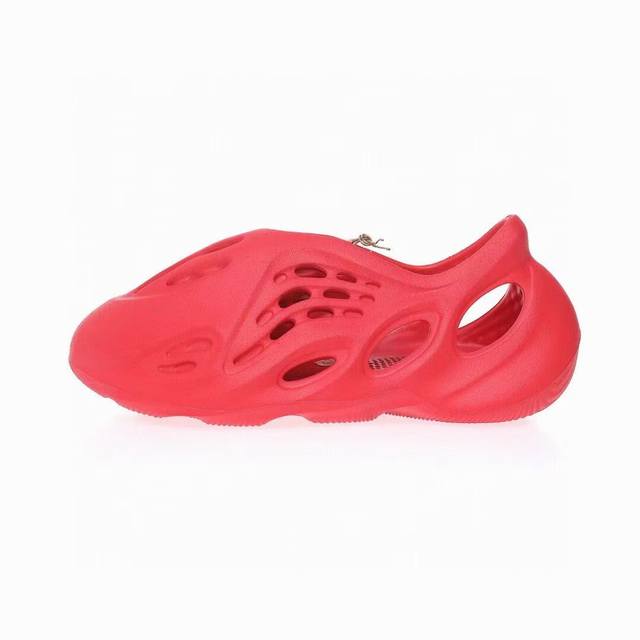 Adidas Yeezy Foam Runner Slide Stone Saget 椰子童鞋户外风格包头运动沙滩凉拖防滑洞洞跑步凉鞋大红Gx1136 尺码 2