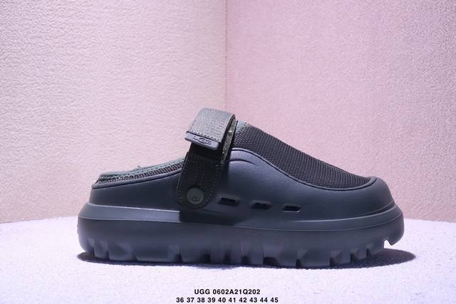 Ugg 凉鞋 时尚百搭单品凉鞋沙滩鞋 一脚蹬凉拖鞋。潮流元素宽版弹力后跟带设计，在休闲拖鞋和舒适便鞋中任意切换。 货号：1166912 Size:36～45 X