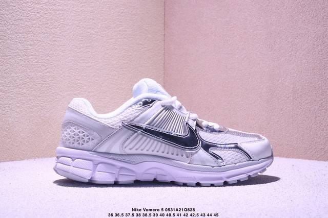 真标耐克Nike Zoom Vomero 5 马拉松复古跑五代休闲运动慢跑鞋 货号:Bv1358-002 码数:36 36.5 37.5 38 38.5 39