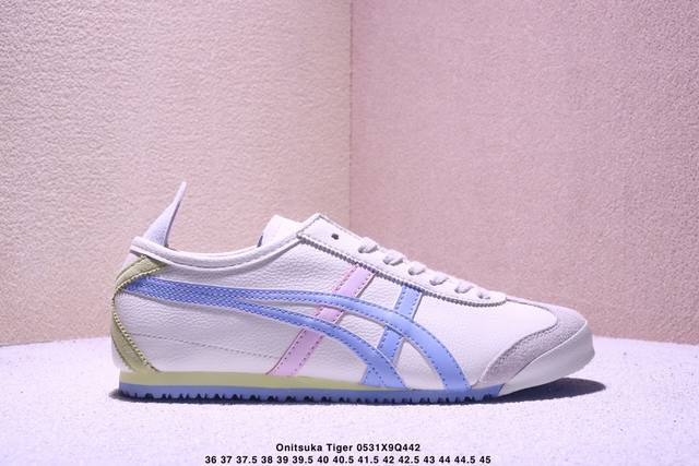 亚瑟士Asics Onitsuka Tiger Mexico 66鬼塚虎经典复古经典皮革慢跑鞋 货号：1183A540 码数：36 37 37.5 38 39