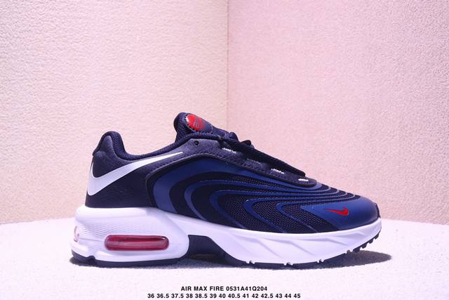 新品 耐克 Nike 2025年新款 Air Max Fire休闲鞋 气垫百搭厚底增高老爹运动跑步鞋If262 02 时尚利落，富有支撑力，是 Air Max