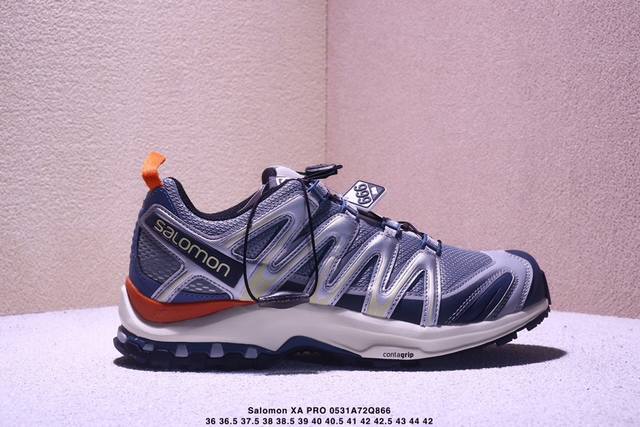 公司级Salomon Xa Pro Xt-6 Expanse萨洛蒙户外越野跑鞋 鞋面采用Sensifit贴合技术 全方位贴合包裹脚型 鞋跟部鞋底牵引设计 提供强