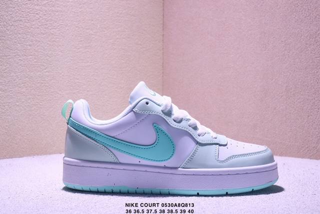 真标耐克 Nike Court Borough Low 低帮百搭透气休闲运动板鞋 经典耐用的设计 兼顾舒适脚感和出众风范 演绎匠心之作 结构性的支撑贴合感结合复