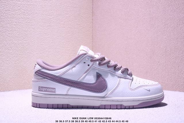 耐克Nike Dunk Low Retro扣篮系列 酒红三勾复古低帮休闲运动滑板板鞋 采用脚感柔软舒适Zoomair气垫 有效吸收滑板等极限运动在落地时带来的冲