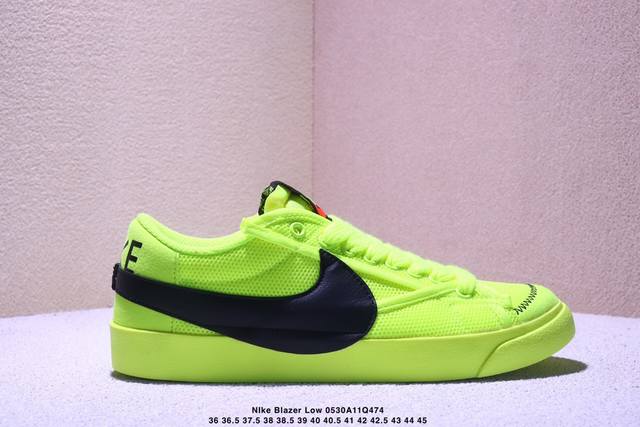 Nk Blazer Low‘77 Jumbo 经典百搭低帮开拓者休闲运动板鞋 真硫化铝楦制作 原厂布料拼接 独家裁片完美鞋型 台湾进口软感荔枝头层皮 原盒真标