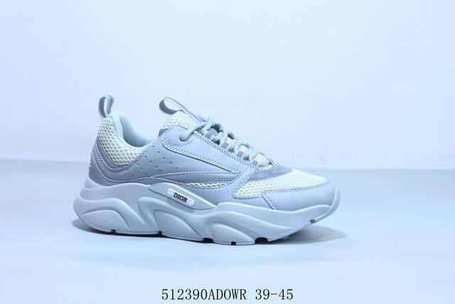 迪奥Dior系带运动鞋 老爹鞋 轻盈发泡橡胶鞋底 512390Adowr 39-45