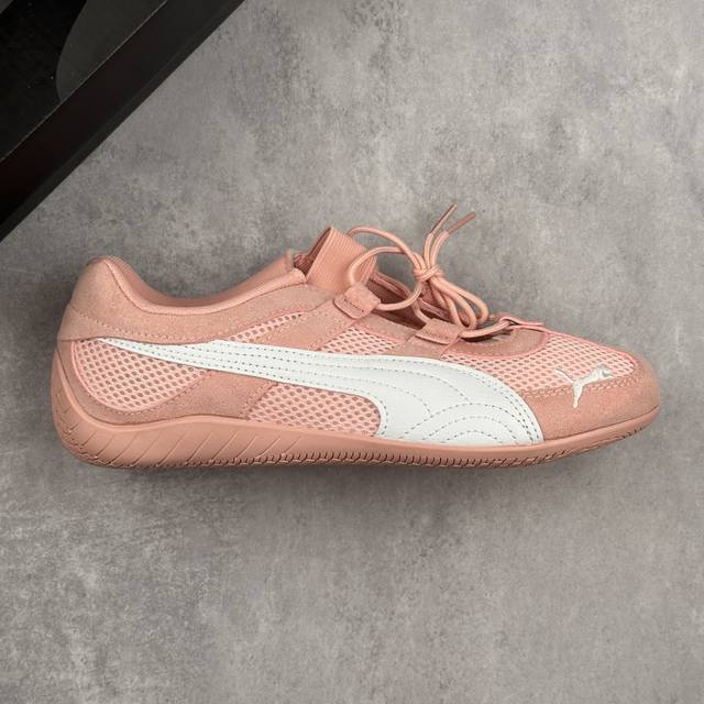 本地 核心私 公司级彪马Puma Speedcat Go Wns 薄底鞋 柔软舒适防滑耐磨低帮生活休闲鞋 赛车鞋鞋型 弹力绑带 翻毛皮拼接网面 舒适透气 高品质