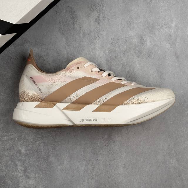 本地 核心私 公司级Adidas Adizero Adios Pro 4 M马拉松飞线贾卡轻质透气休闲运动跑步鞋 采用双层透气网纱 Flywire动态飞线绑缚鞋