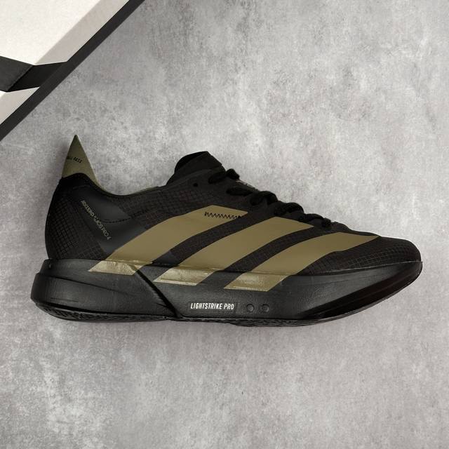 本地 核心私 公司级Adidas Adizero Adios Pro 4 M马拉松飞线贾卡轻质透气休闲运动跑步鞋 采用双层透气网纱 Flywire动态飞线绑缚鞋