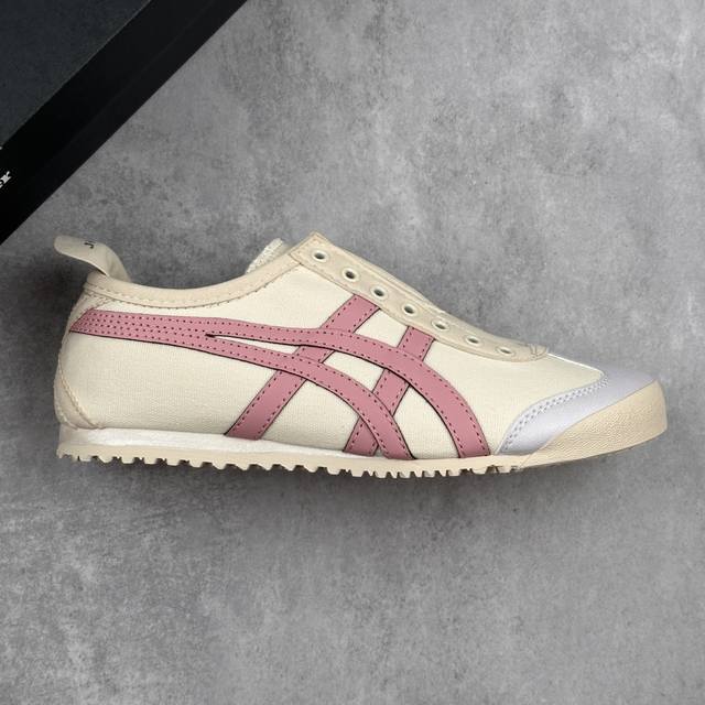 本地 核心私 公司级Onitsuka Tiger Mexico 66 阿斯克斯 鬼冢虎 低帮减震支撑低帮运动休闲鞋 这款鞋由皮革制成，具有鞋跟交叉加固设计，可提