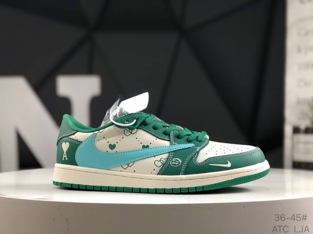 公司级带半码 耐克 Travis Scott X Fragment Design X Jordan Air Jordan 1 Low Og Sp “迪奥联名 多