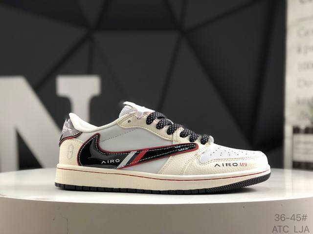 耐克 Travis Scott X Fragment Design X Air Jordan 1 Low Og Sp Aj1 乔1 低帮文化休闲板鞋 #多方联名