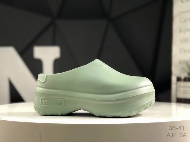 阿迪达斯 Ad Originals Adifom Stan Smith Mule 防滑耐磨轻便运动凉鞋穆勒厨师鞋 拖鞋 重金购入原鞋及原档案磨具生产指令开发 鞋
