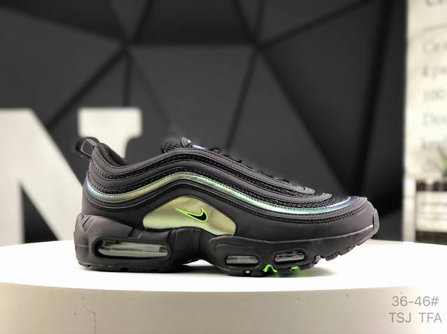 耐克 Nk Air Max 97 Ducks Of A Feather Thunder 联名款 3M反光鞋面 气垫复古休闲鞋 货号：Ii1711-900 尺码：