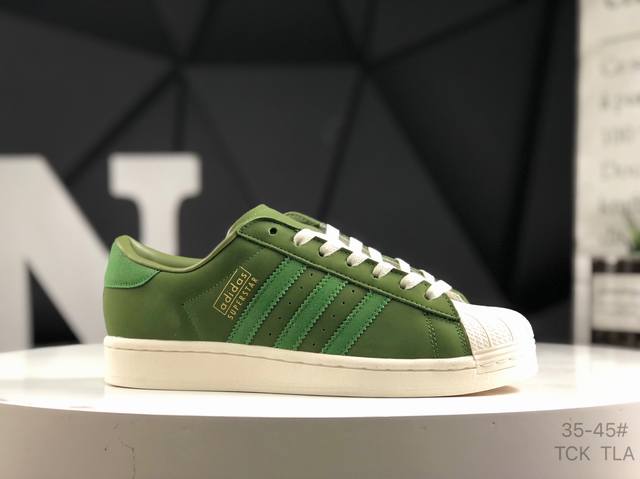 阿迪达斯 Adidas Superstar 贝壳头经典百搭休闲板鞋 货号：Ji0318 尺码：如图所示 Tck Tla