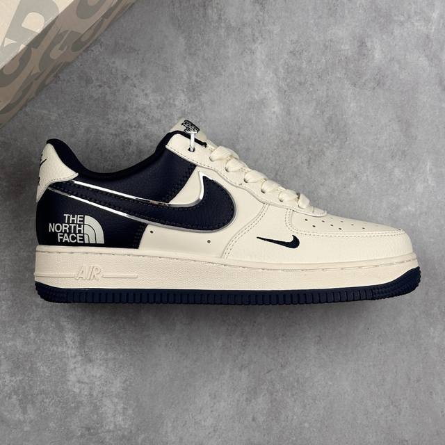 本地 核心私 公司级Nike Air Force 1 '07 Low “北面联名- -深蓝底”空军一号 低帮运动休闲鞋 折边针车 工艺难度大 原楦头原纸板 原装