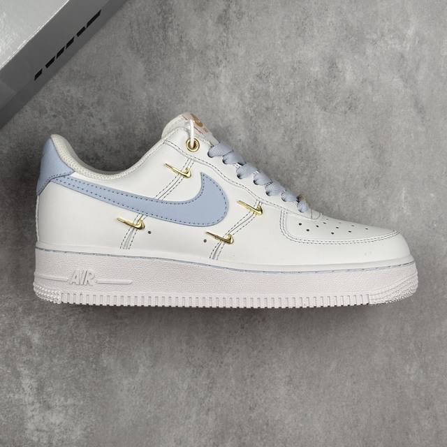 本地 核心私 Nike Air Force 1'07 Low 官方爆款定制 二次元主题 四勾天蓝 空军一号低帮休闲板鞋 #定制皮料 定制鞋盒 原楦原纸板 纯正空
