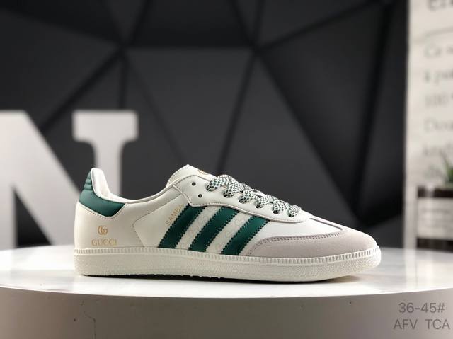 阿迪达斯 三叶草Adidas Originals Samba Og桑巴舞系列绅士德训足球风百搭低帮休闲运动板鞋货号：Gj75815 尺码：如图所示 Afv Tc