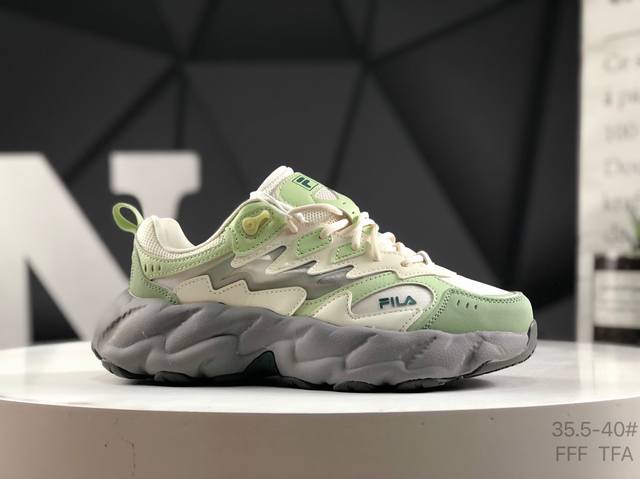 斐乐 Fila Fusion 蕨草 斐乐潮牌休闲老爹鞋 货号：F12W531101Fgc 尺码：35.5 36 36.5 37.5 38 38.5 39 40