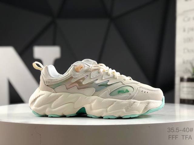 斐乐 Fila Fusion 蕨草 斐乐潮牌休闲老爹鞋 货号：F12W531101Fva 尺码：35.5 36 36.5 37.5 38 38.5 39 40