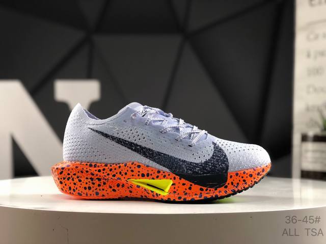 耐克 Nk Zoomx Vaporfly Next% 3 马拉松系列泡棉超轻缓震运动慢跑鞋 Fv 5-900 #科技轻量网织半镂空轻薄透气鞋面 正确搭载双层Zo