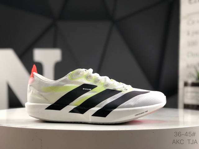 阿迪达斯 Adidas Adidas Adizero Adios 9 舒适百搭防滑耐磨 低帮跑步鞋 男女同款 超轻稳定透气缓震 男女子马拉松运动跑步鞋 Adio