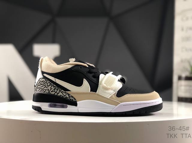 耐克 Nike Air Jordan Legacy 312 Low 乔丹最强三合一混合版 性价比天花板有着交错结合的设计，它的名字就展现出它所包含的鞋款元素，3