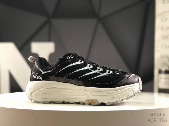 公司级带半码Hoka Mafate Speed Three 2 玛法特 超轻厚底轻量山地跑步鞋 货号：1141572 Bkcs 尺码： 36 36.5 37 3