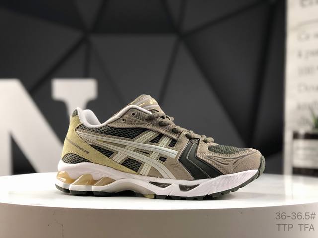 亚瑟士 Asics Gel-Kayano 14 公司级版本 亚瑟士运动休闲透气专业跑鞋 采用工程弹性双层再生针织密度鞋面材质 后跟3D可视Gel缓震乳胶物料 升