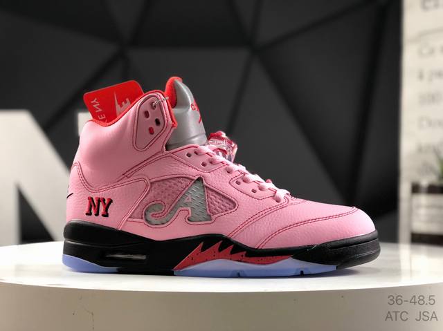 乔5Awake Ny X Air Jordan 5 “Black Racer Blue” 乔5高帮黑蓝赛车 复古文化运动篮球鞋 Awake Ny 与 Jorda