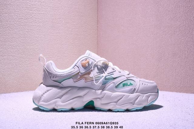 公司级带半码！ Fila 斐乐蕨草鞋Fern 户外休闲运动老爹鞋反光休闲鞋 货号:F12W331101Fcm 尺码:如图 Xm0609Q935