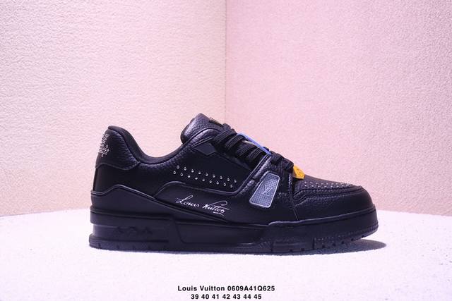 真标全新Lv路易威登Louis Vuitton Trainer Sneaker Low休闲运动文化百搭板鞋 尺码:39-45 Xm0609Q625